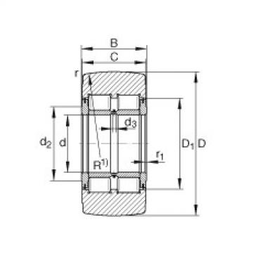 FAG ntn bearing 4t30304a 20 * 50 Yoke type track rollers - NNTR60X150X75-2ZL