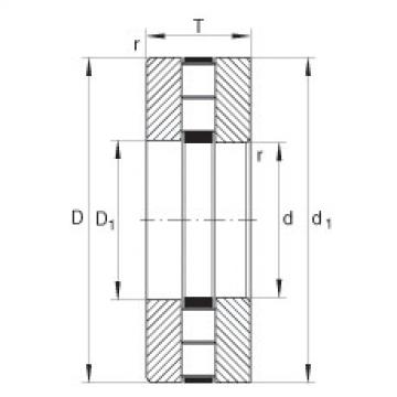 FAG корпус подшипника ina205 Axial cylindrical roller bearings - 89414-TV