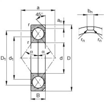 FAG bearing racing skfseri bearingnya c4 Four point contact bearings - QJ318-N2-MPA