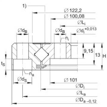 FAG cara menentukan ukuran bearing skf diameter luar 6212 Crossed roller bearings - XU060111