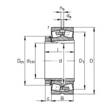 FAG bearing mcgill fc4 Spherical roller bearings - 23030-E1A-XL-K-M + H3030