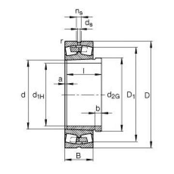 FAG bearing nachi precision 25tab 6u catalog Spherical roller bearings - 241/710-B-K30-MB + AH241/710-H