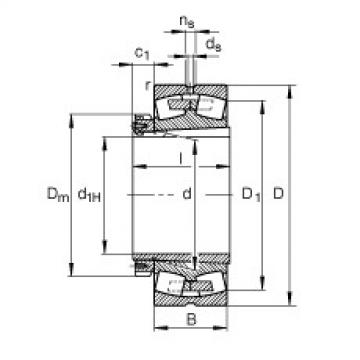 FAG distributor of fag bearing in italy Spherical roller bearings - 239/600-B-K-MB + H39/600-HG