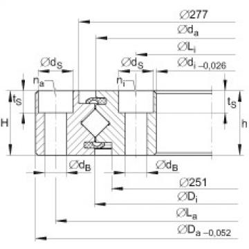 FAG psita ina Crossed roller bearings - XU080264