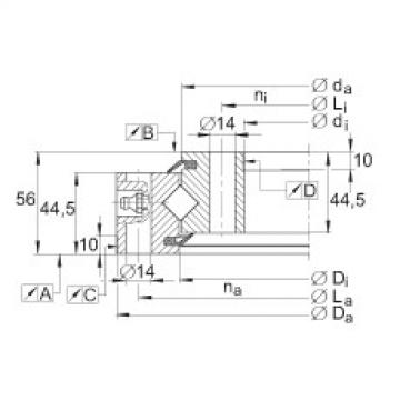 FAG distribuidor de rodamiento marca ntn 6030z especificacion tecnica venezuela Crossed roller bearings - XSU140644