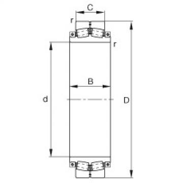 FAG equivalent skf numbor for bearing 1548817 Spherical roller bearings - 231SM430-MA