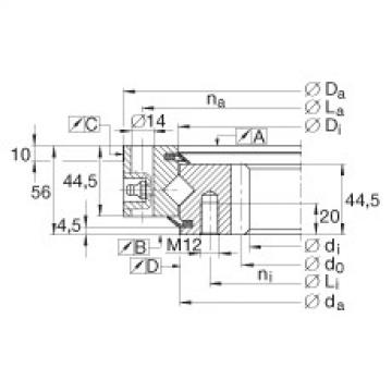 FAG 6301dulx japan nsk 898 Crossed roller bearings - XSI141094-N