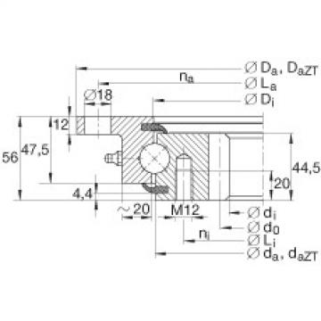 FAG bearing size chart nsk Four point contact bearings - VLI200944-N