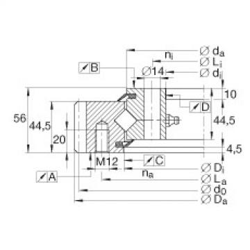 FAG timken bearings beirut Crossed roller bearings - XSA140644-N