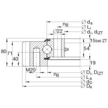 FAG bearing size chart nsk Four point contact bearings - VSA250755-N