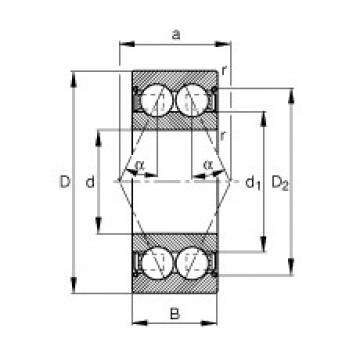 angular contact thrust bearings 30/7-B-2Z-TVH FAG