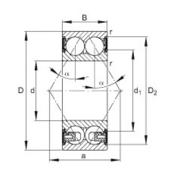 angular contact thrust bearings 3203-BD-2HRS-TVH FAG