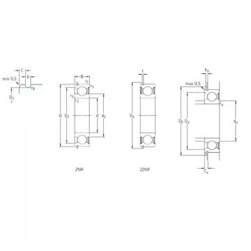 Bearing catalog 208-ZNR SKF