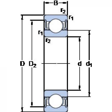 Bearing SPHERICAL ROLLER BEARINGS 23134 CCK W33 SKF FAG EROPA online catalog 61906-2RZ  SKF   