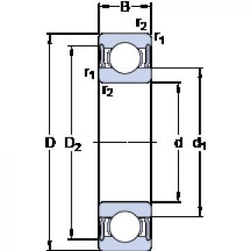 Bearing FAG BEARING DIMENSION STANDARD online catalog 62211-2RS1  SKF   