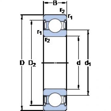 Bearing Y BEARING SKF DRAWING online catalog 6207-2Z/VA228  SKF   