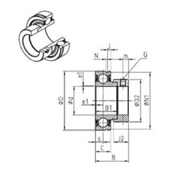 Bearing export CES204  SNR   