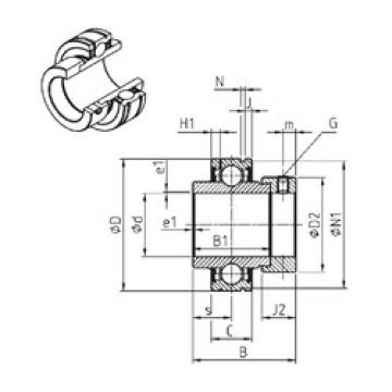 Bearing export CEX204-12  SNR   