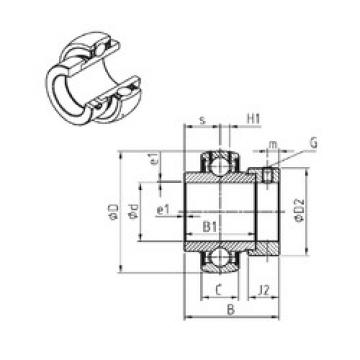 Bearing export EX201  SNR   