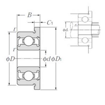 Bearing export FLR1-5ZZA  NTN   