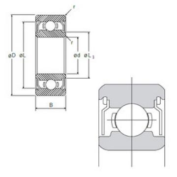 Bearing Original Brand L-1050ZZ  NMB   