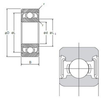 Bearing Original Brand L-1260DD  NMB   