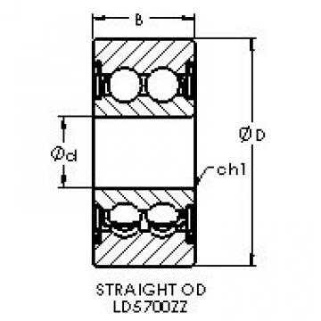 Bearing Original Brand LD5705ZZ  AST   