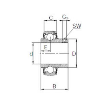 Bearing Original Brand UC205-16  KBC   