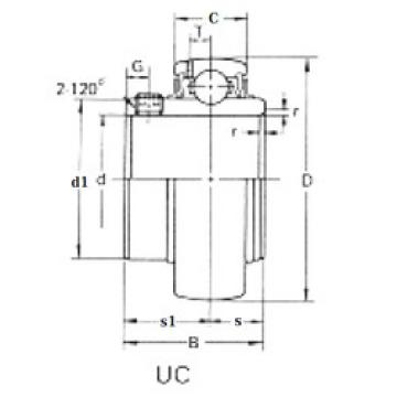 Bearing Original Brand UC209  CRAFT   