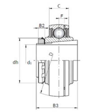 Bearing Original Brand UK205+H2305  CX   