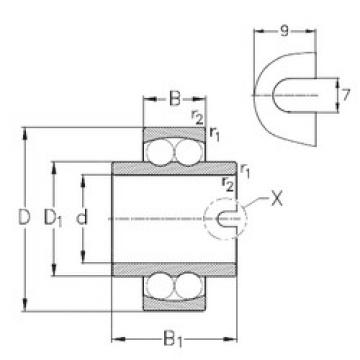 Self-Aligning Ball Bearings 11308 NKE