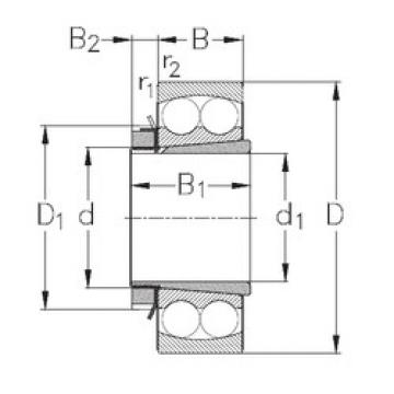 Self-Aligning Ball Bearings 1208-K+H208 NKE