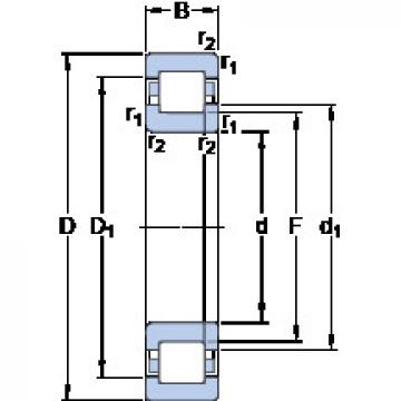 thrust ball bearing applications NUP 3988 ECM SKF