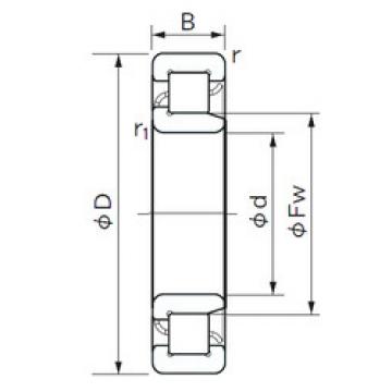 Cylindrical Bearing NJ 2214 E NACHI