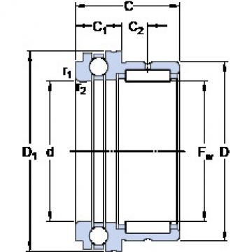 Cylindrical Bearing NKX 25 SKF