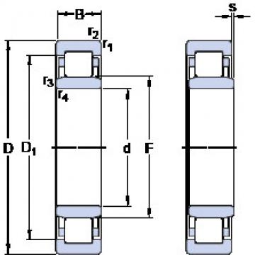 Cylindrical Roller Bearings Distributior NU 1017 M/C3VL0241 SKF