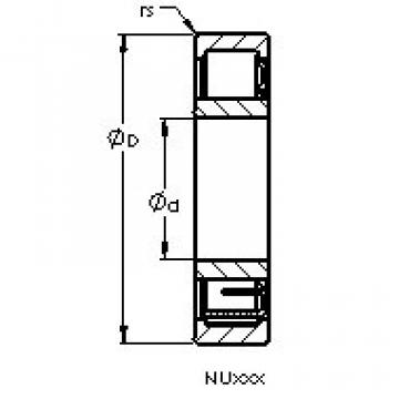 Cylindrical Roller Bearings Distributior NU 2352 EM AST