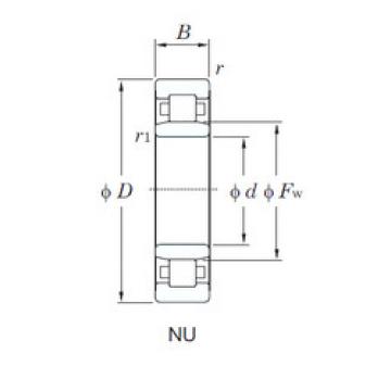 Cylindrical Roller Bearings Distributior NU1038 KOYO