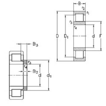 Cylindrical Roller Bearings Distributior NU1068-M6+HJ1068 NKE