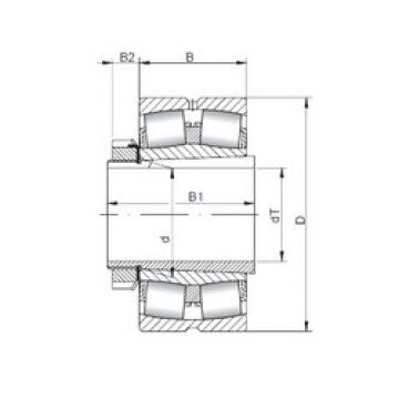 spherical roller bearing axial load 239/800 KCW33+H39/800 ISO