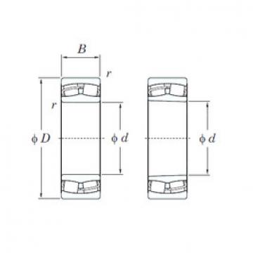 spherical roller bearing axial load 24024RHK30 KOYO