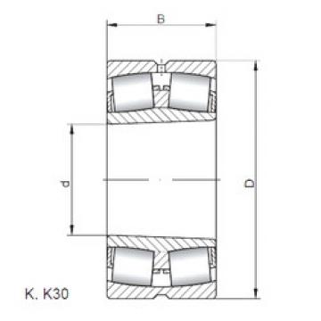 spherical roller bearing axial load 239/710 KCW33 CX