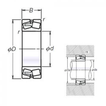 spherical roller bearing axial load TL22240CAE4 NSK