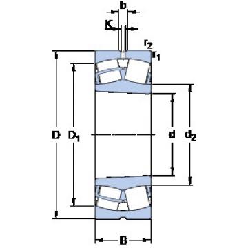 spherical roller bearing axial load 24030 CCK30/W33 SKF