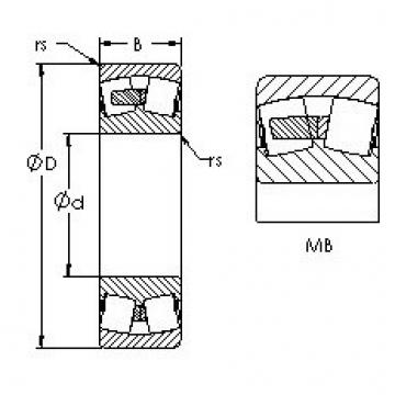 spherical roller bearing axial load 24140MB AST