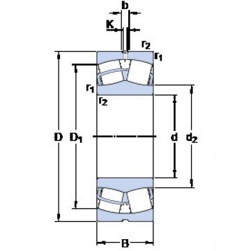 spherical roller bearing axial load 23964 CC/W33 SKF