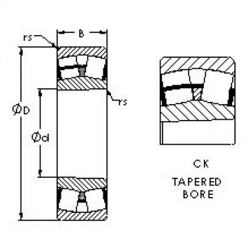 spherical roller bearing axial load 24136CK30 AST