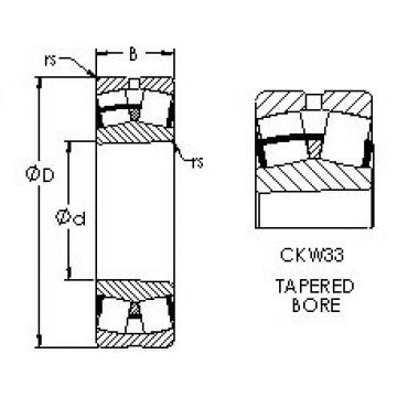 spherical roller bearing axial load 24136CYK30W33 AST