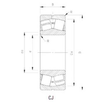 spherical roller bearing axial load 24032CJ Timken