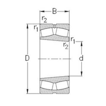 spherical roller bearing axial load 23936-K-MB-W33 NKE